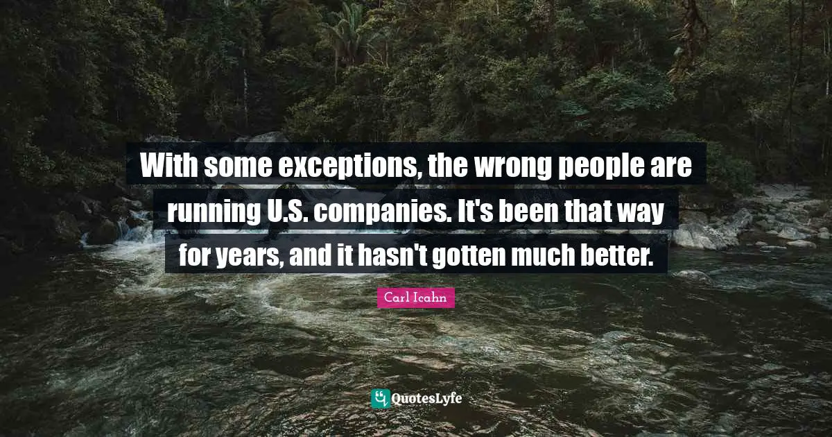 With some exceptions, the wrong people are running U.S. companies. It's been that way for years, and it hasn't gotten much better.