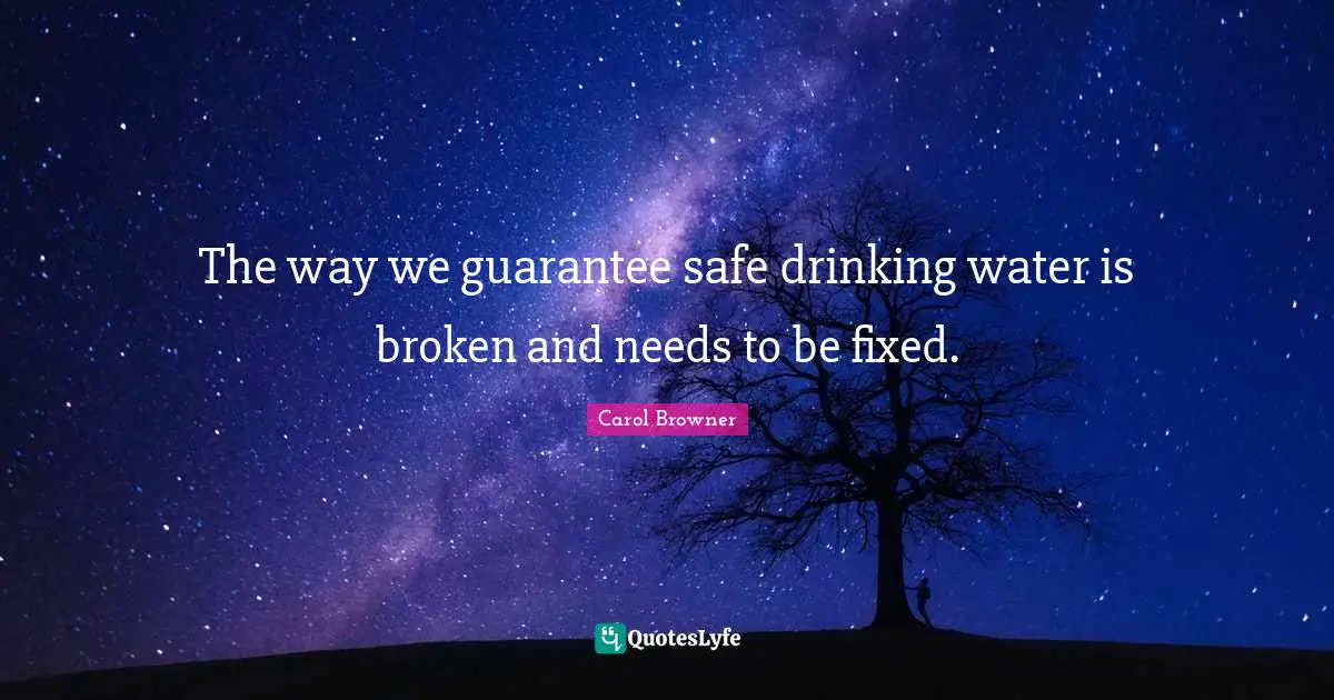 The way we guarantee safe drinking water is broken and needs to be fixed.