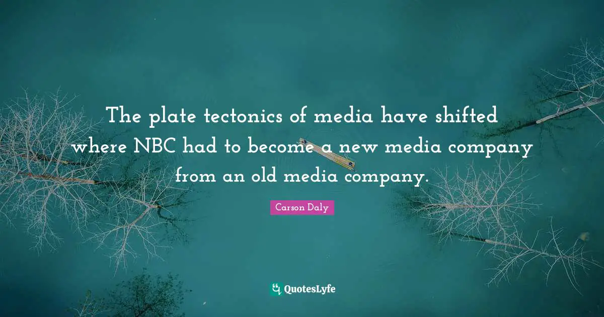 The plate tectonics of media have shifted where NBC had to become a new media company from an old media company.
