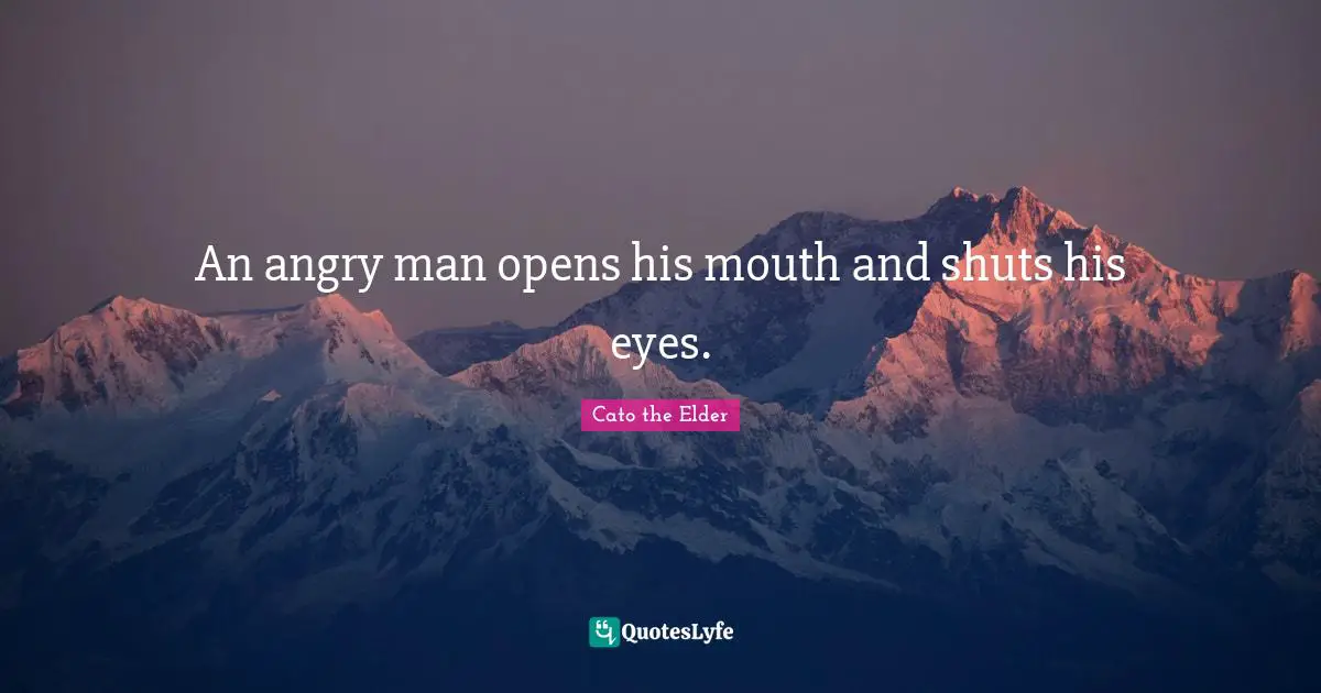 An angry man opens his mouth and shuts his eyes.