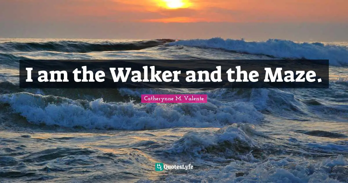 I am the Walker and the Maze.