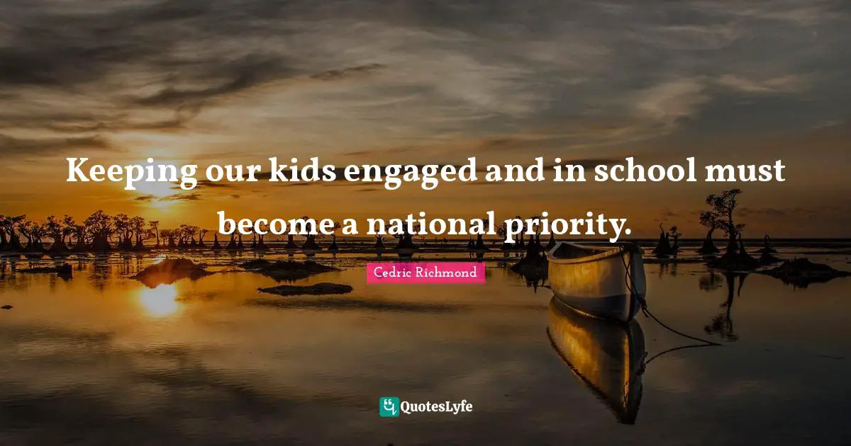 Keeping our kids engaged and in school must become a national priority.