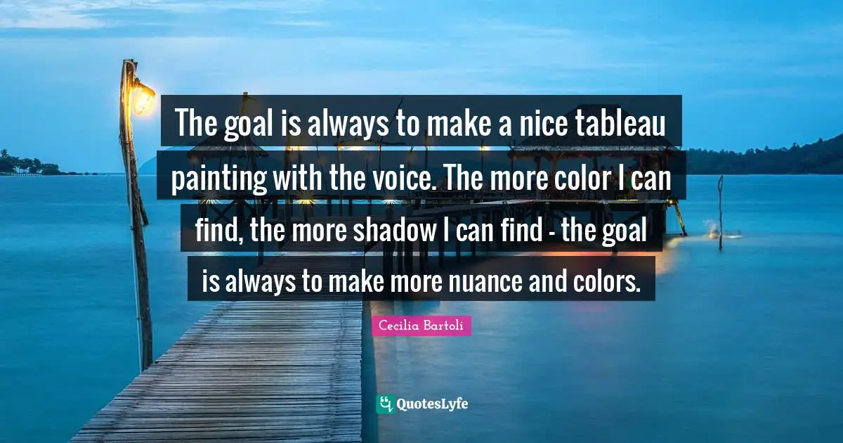 The goal is always to make a nice tableau painting with the voice. The more color I can find, the more shadow I can find - the goal is always to make more nuance and colors.
