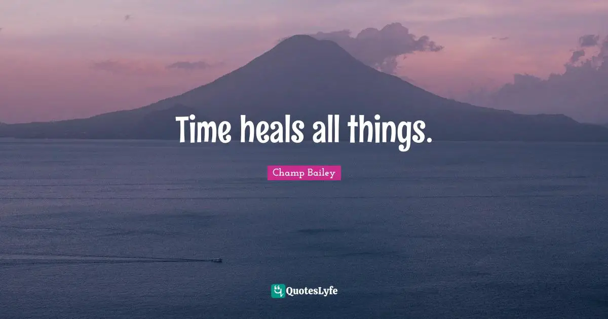 Time Heals Quotes: "Time heals all things."