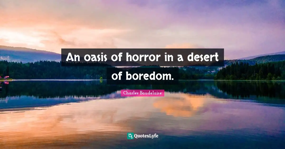 An oasis of horror in a desert of boredom.