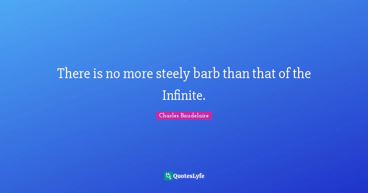 There is no more steely barb than that of the Infinite.