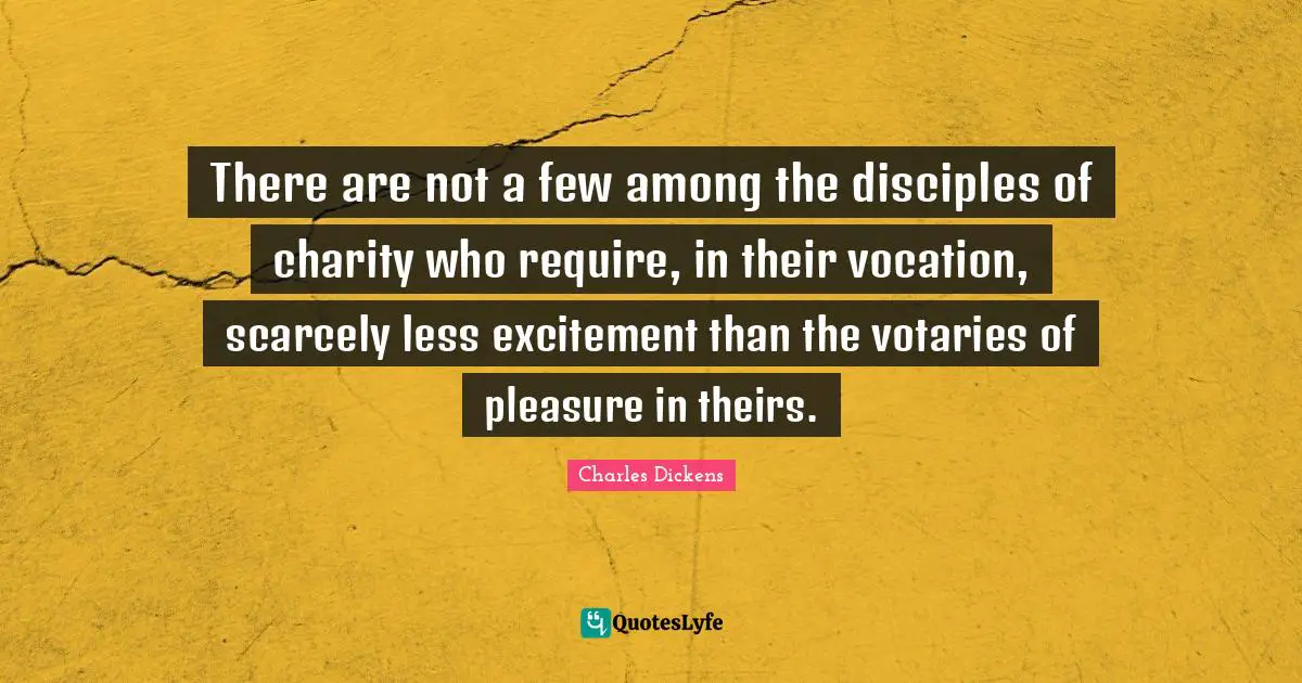There are not a few among the disciples of charity who require, in their vocation, scarcely less excitement than the votaries of pleasure in theirs.
