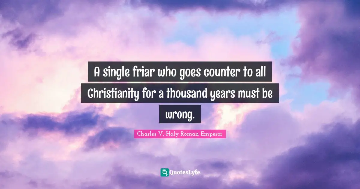 A single friar who goes counter to all Christianity for a thousand years must be wrong.