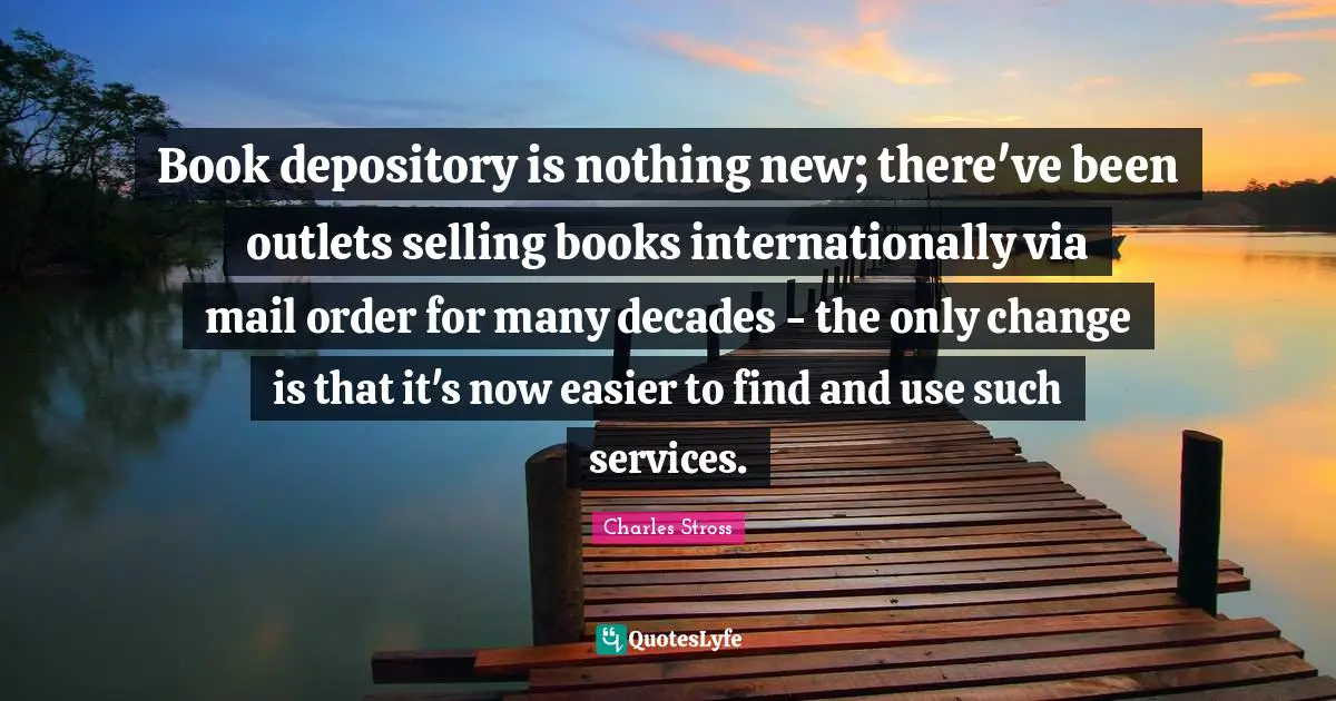 Book depository is nothing new; there've been outlets selling books internationally via mail order for many decades - the only change is that it's now easier to find and use such services.