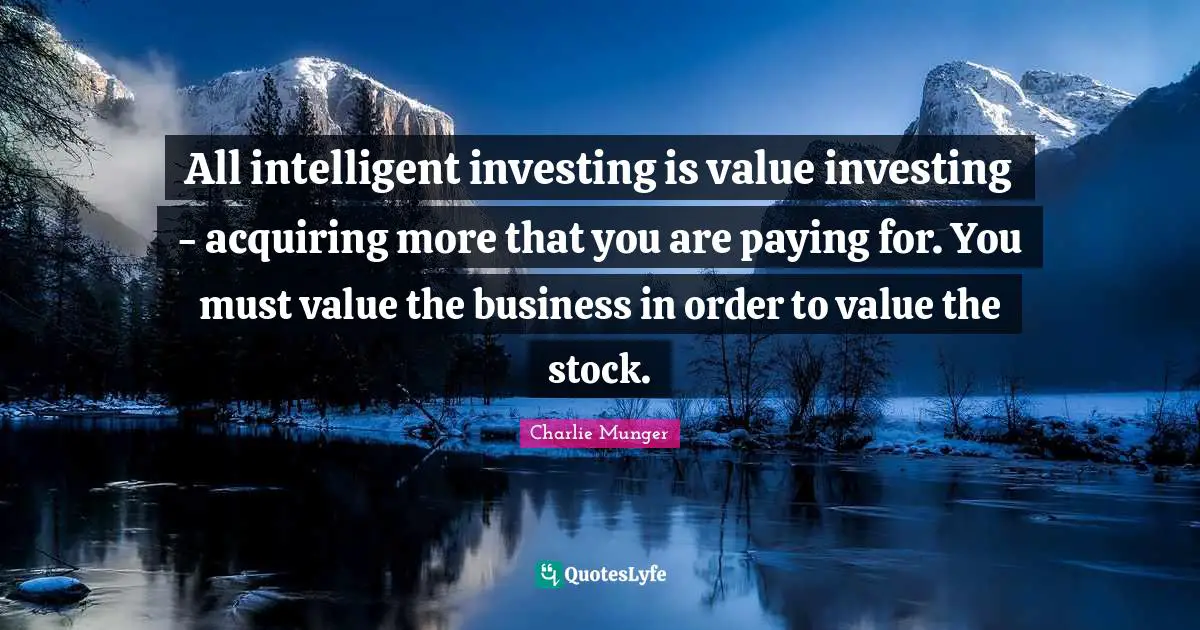 All intelligent investing is value investing - acquiring more that you are paying for. You must value the business in order to value the stock.
