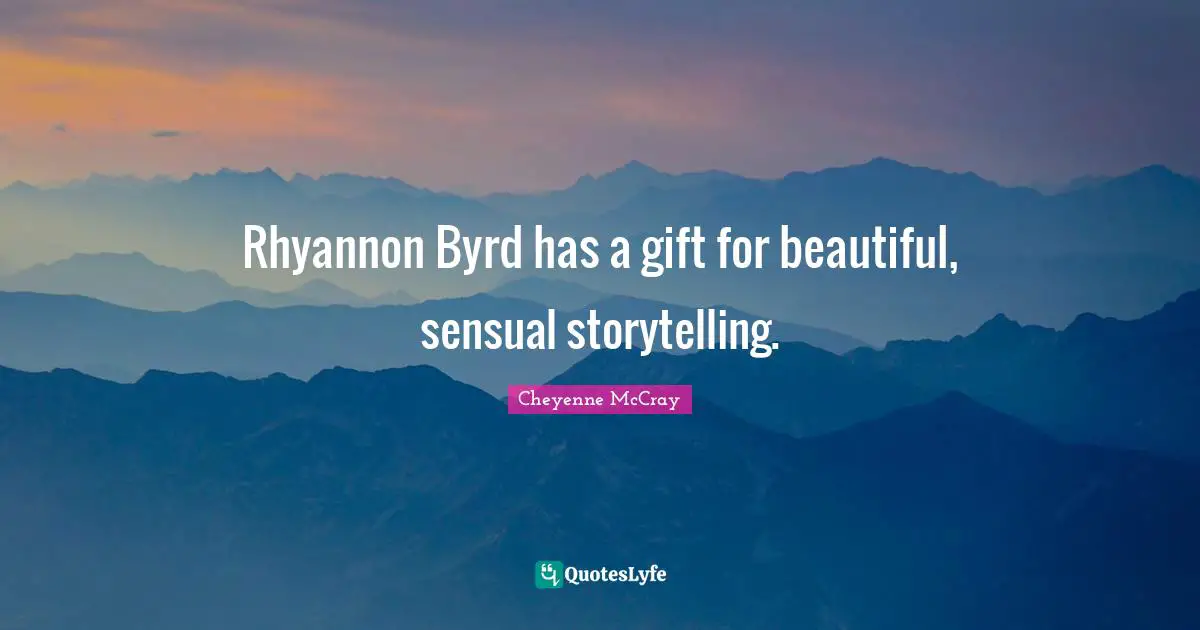 Rhyannon Byrd has a gift for beautiful, sensual storytelling.