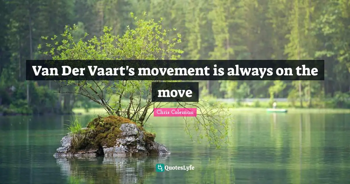 Van Der Vaart's movement is always on the move