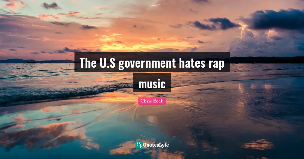 The U.S government hates rap music