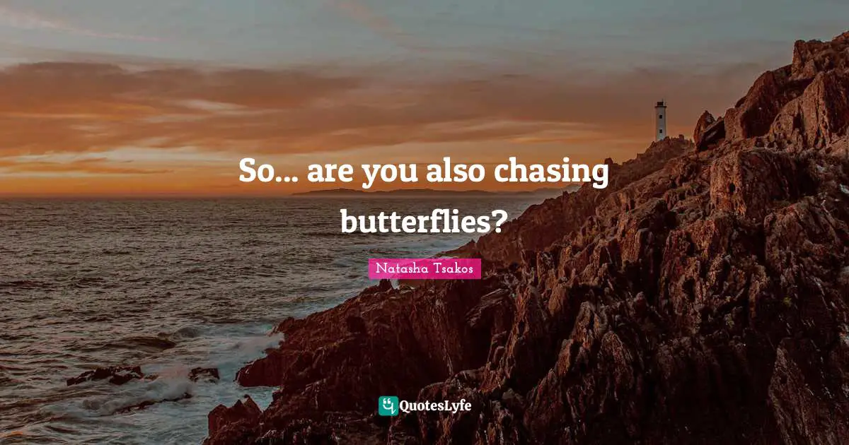 So... are you also chasing butterflies?