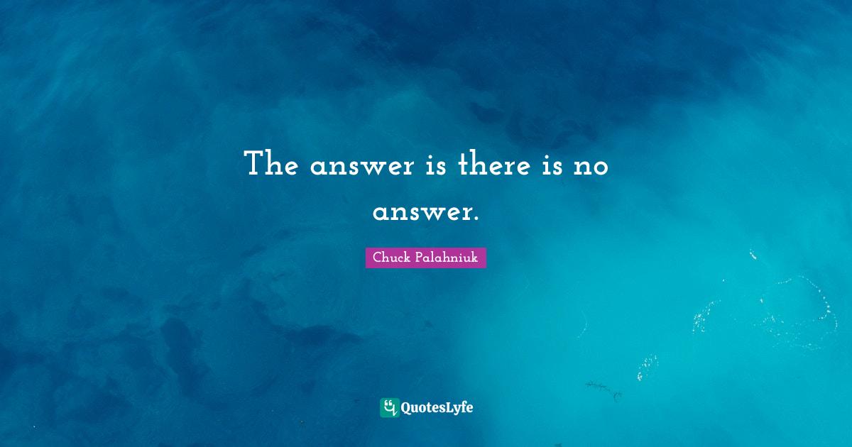 The answer is there is no answer.