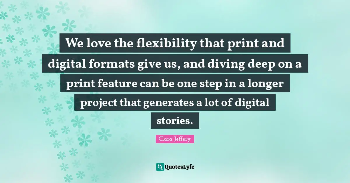 We love the flexibility that print and digital formats give us, and diving deep on a print feature can be one step in a longer project that generates a lot of digital stories.