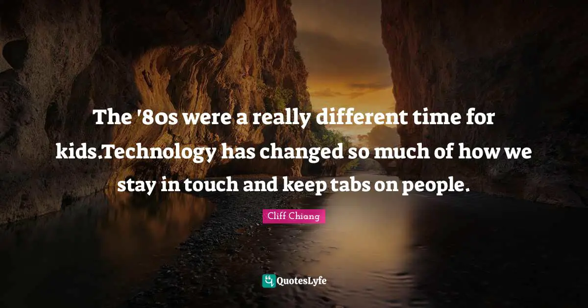 The '80s were a really different time for kids.Technology has changed so much of how we stay in touch and keep tabs on people.