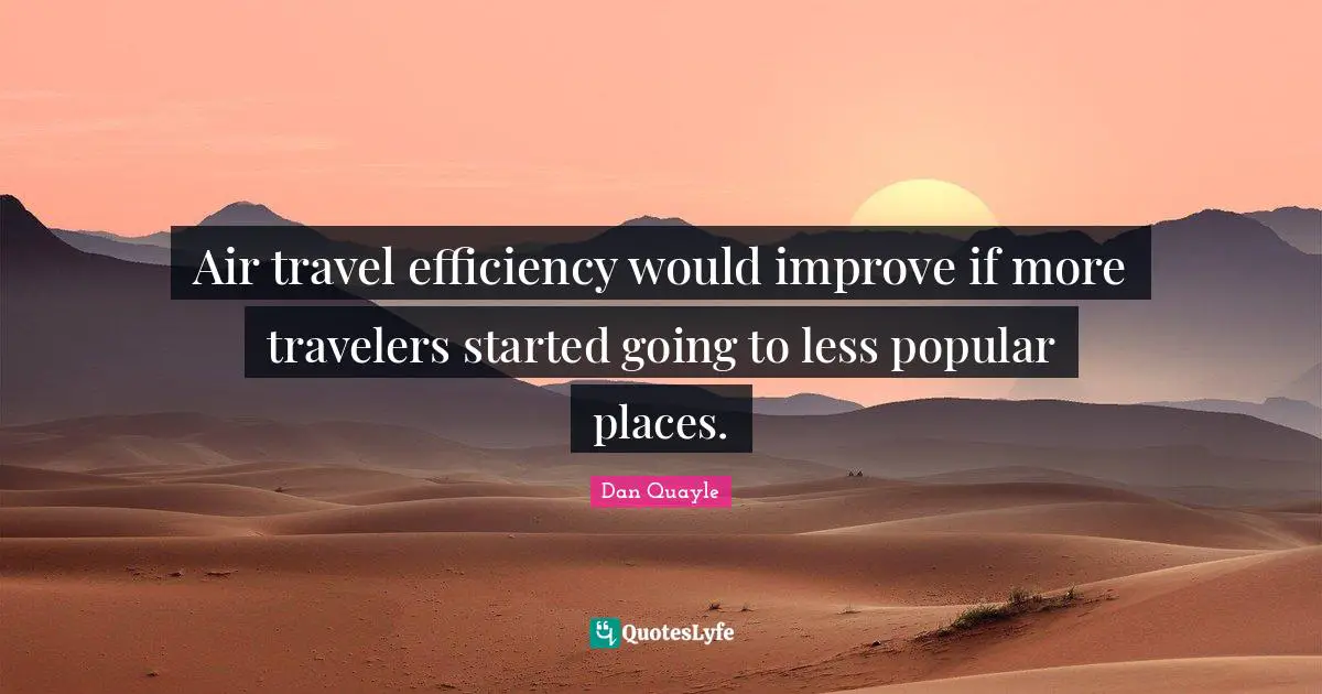 Air travel efficiency would improve if more travelers started going to less popular places.