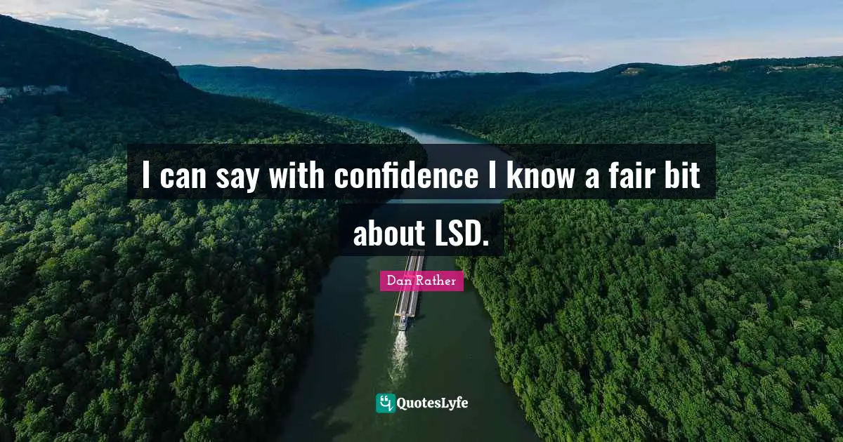 I can say with confidence I know a fair bit about LSD.