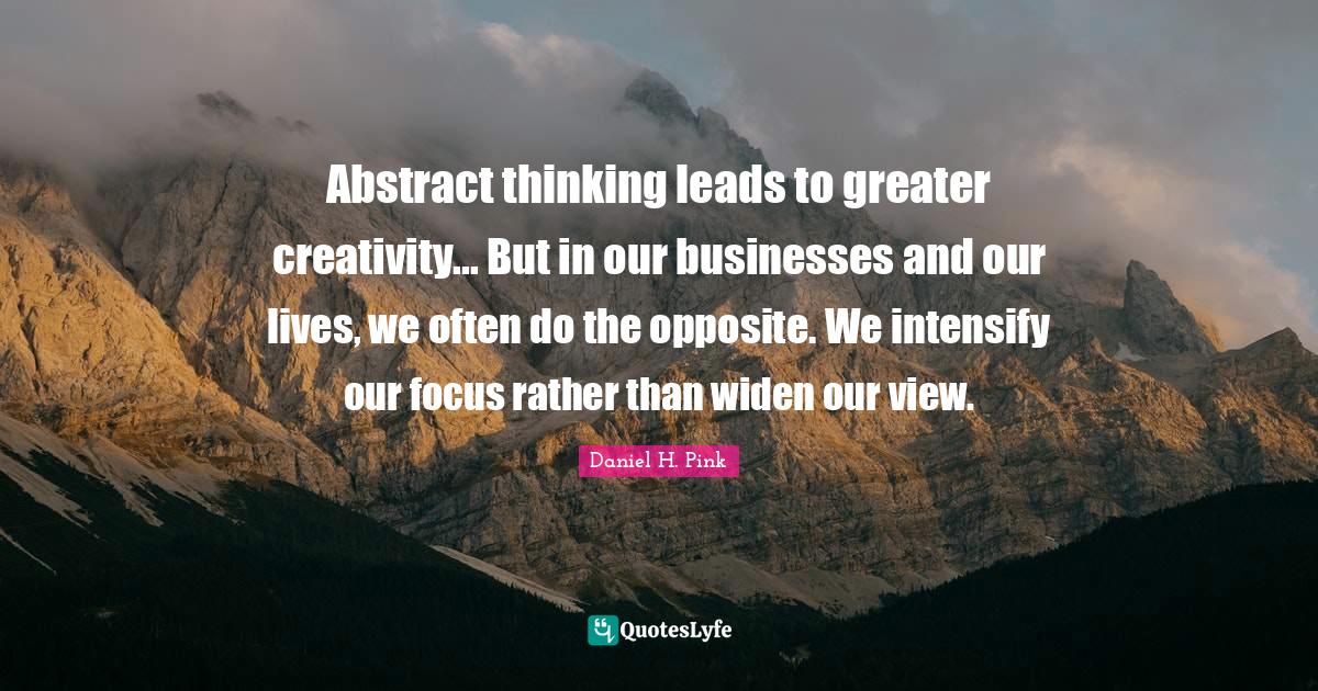 Best Abstract Thinking Quotes with images to share and download for