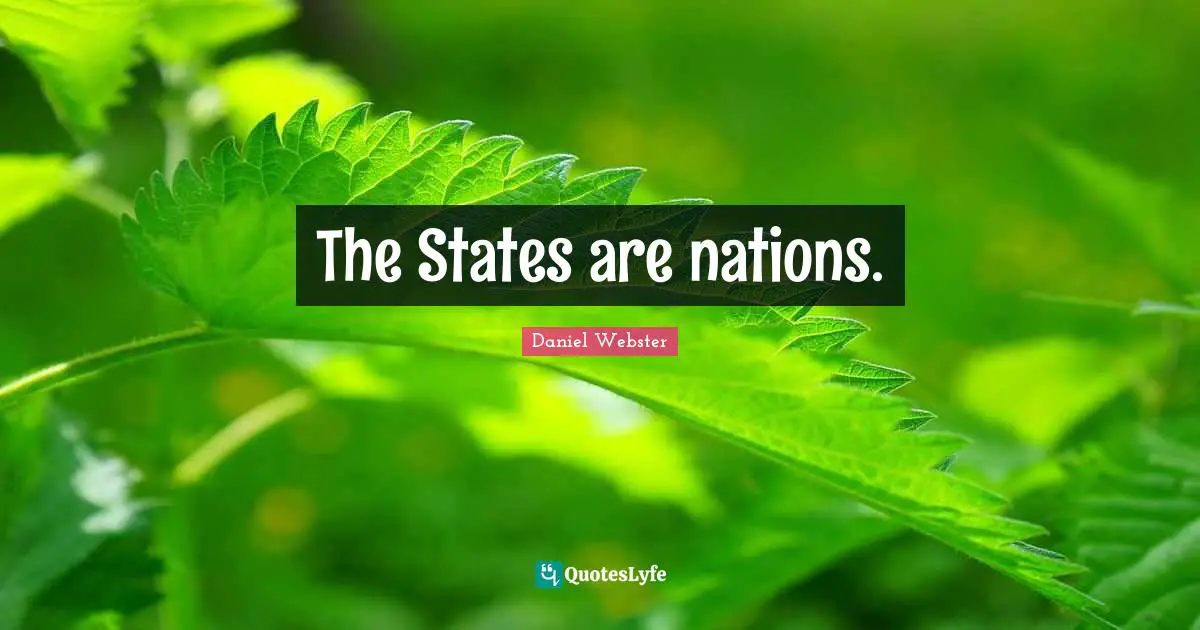 The States are nations.