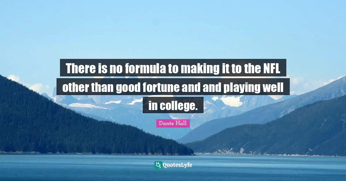 There is no formula to making it to the NFL other than good fortune and and playing well in college.