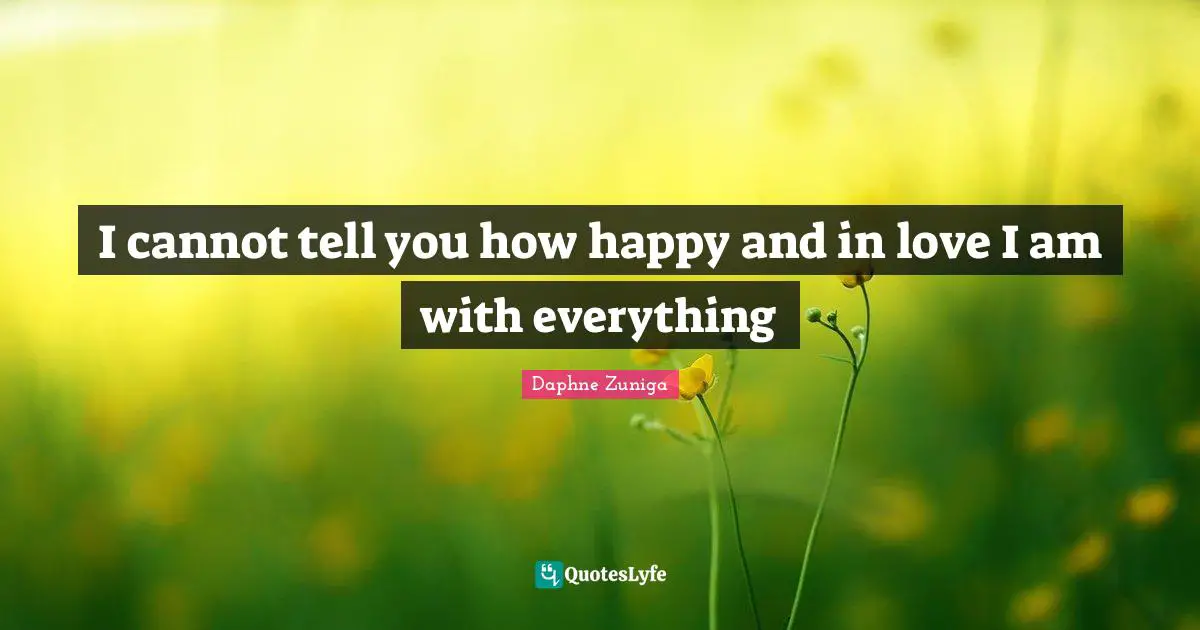 I cannot tell you how happy and in love I am with everything