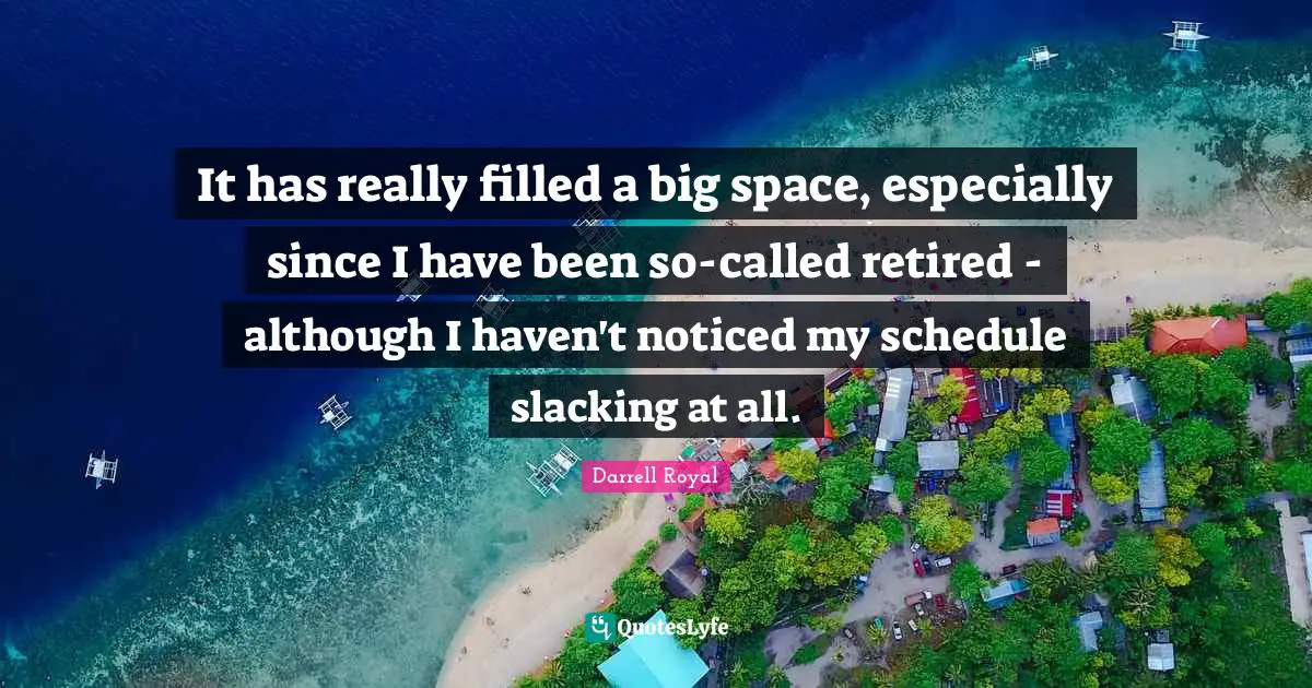 It has really filled a big space, especially since I have been so-called retired - although I haven't noticed my schedule slacking at all.