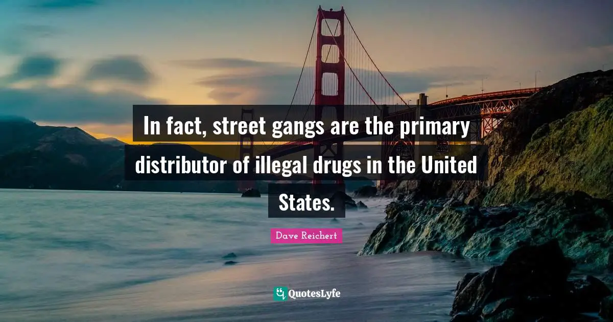 In fact, street gangs are the primary distributor of illegal drugs in the United States.