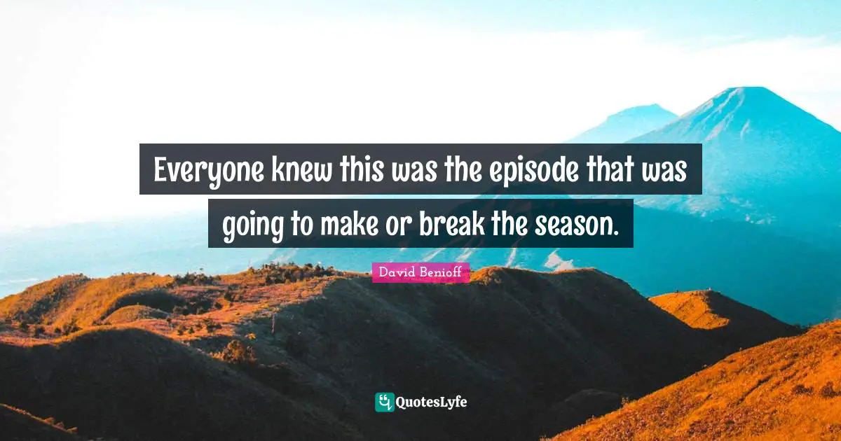 Everyone knew this was the episode that was going to make or break the season.