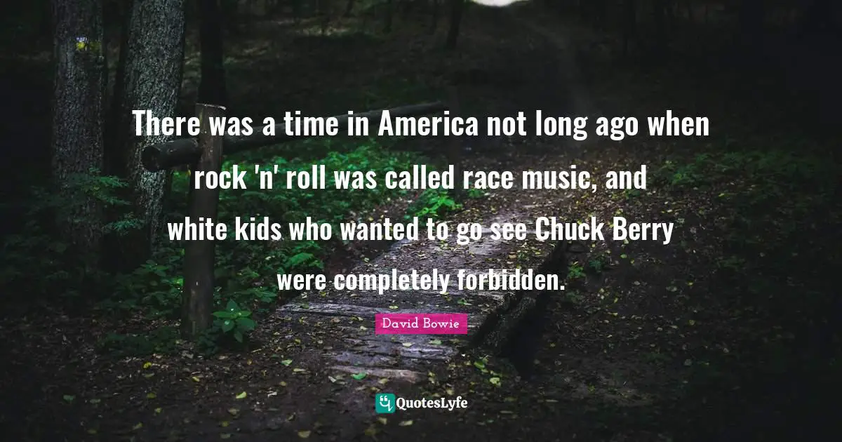 There was a time in America not long ago when rock 'n' roll was called race music, and white kids who wanted to go see Chuck Berry were completely forbidden.
