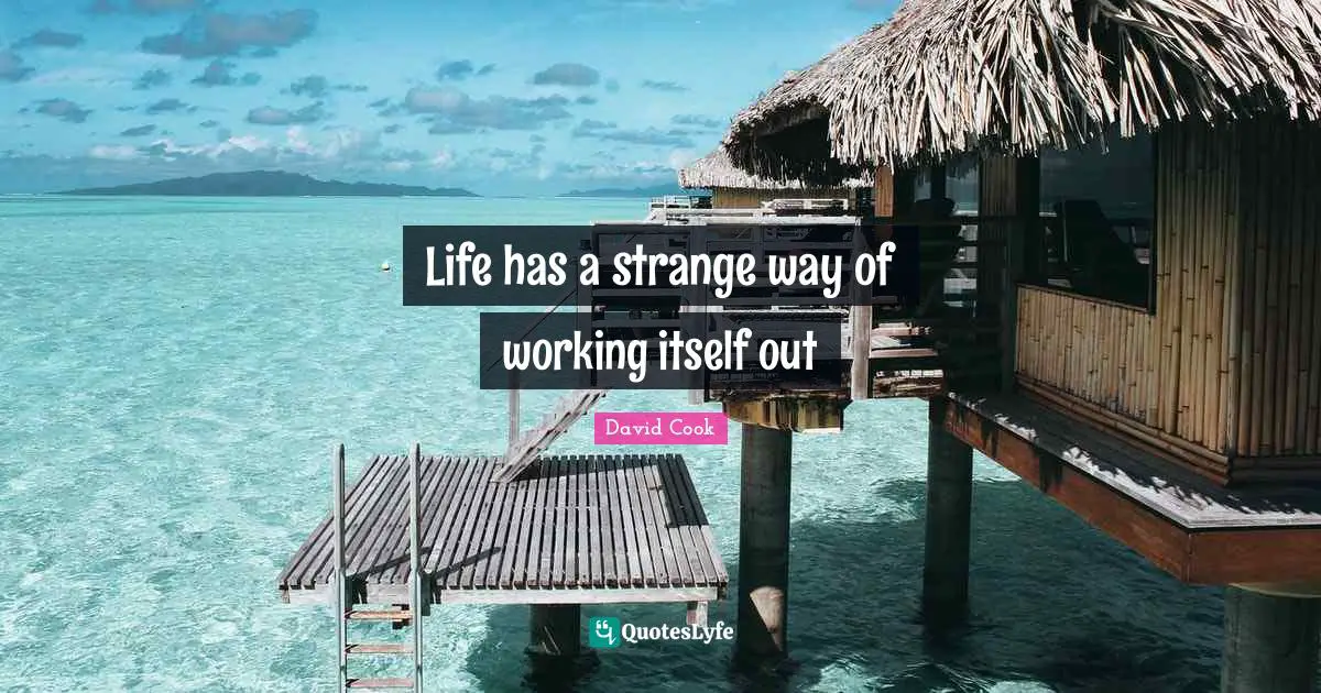 Life has a strange way of working itself out