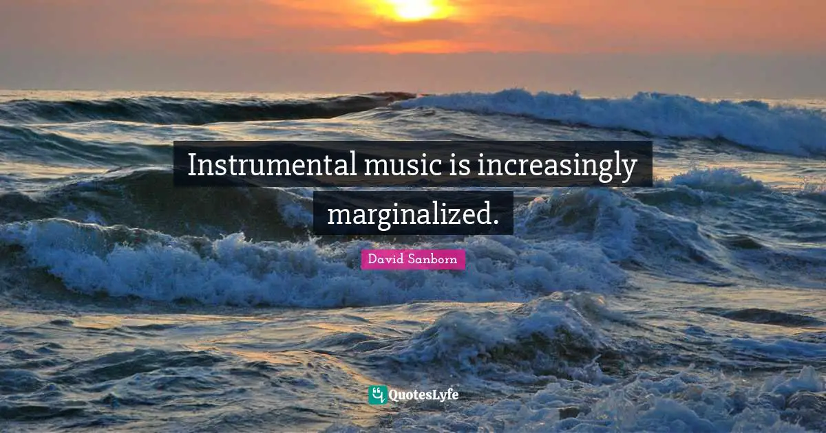 Instrumental music is increasingly marginalized.
