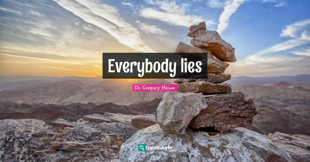 Everybody lies