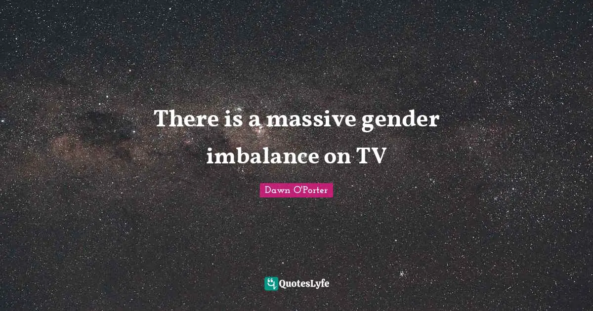 There is a massive gender imbalance on TV