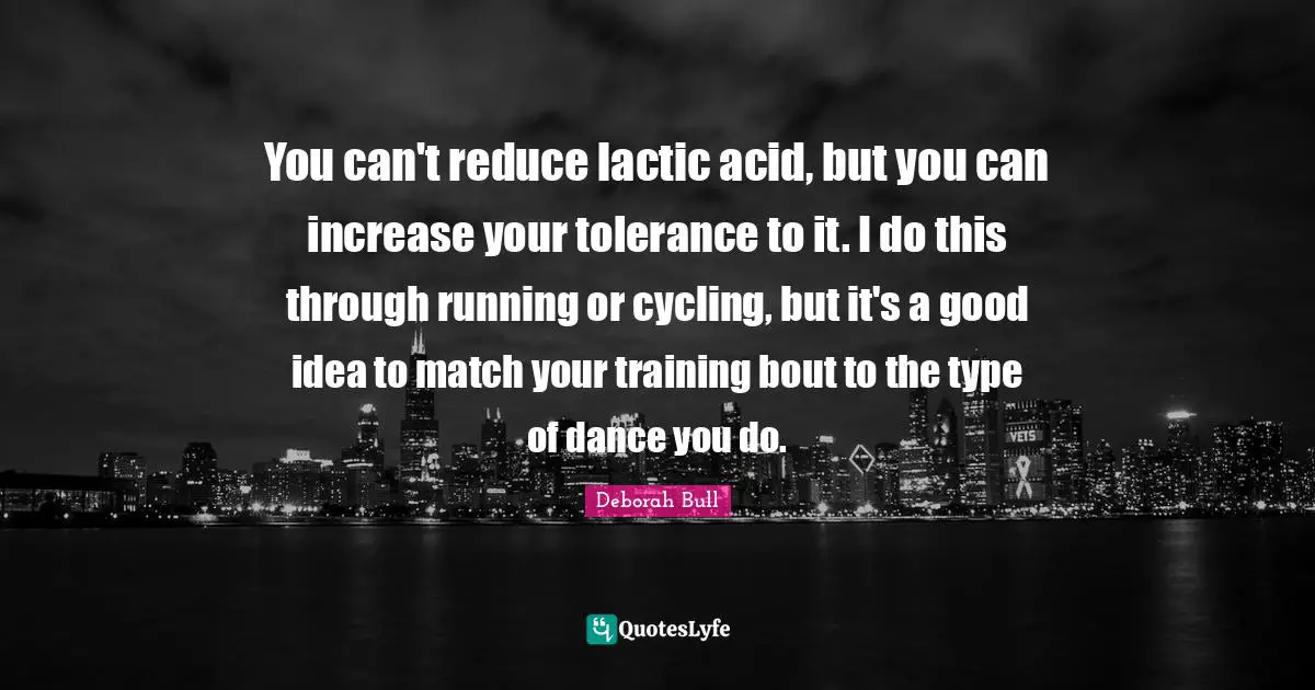 You can't reduce lactic acid, but you can increase your tolerance to it. I do this through running or cycling, but it's a good idea to match your training bout to the type of dance you do.