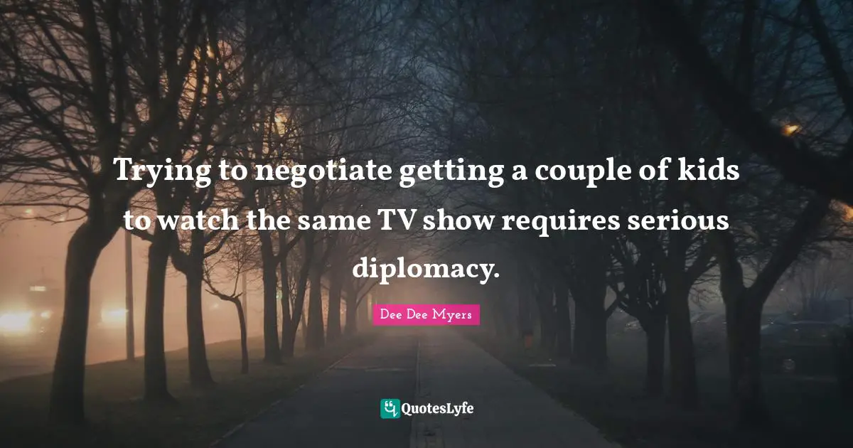 Trying to negotiate getting a couple of kids to watch the same TV show requires serious diplomacy.