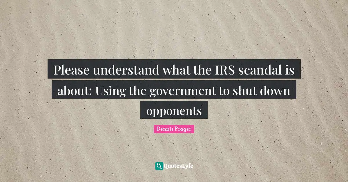 Please understand what the IRS scandal is about: Using the government to shut down opponents