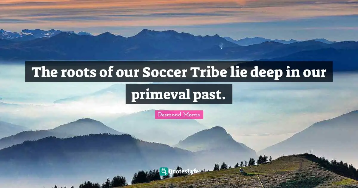 The roots of our Soccer Tribe lie deep in our primeval past.