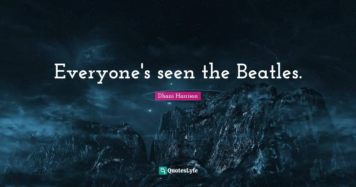 Everyone's seen the Beatles.