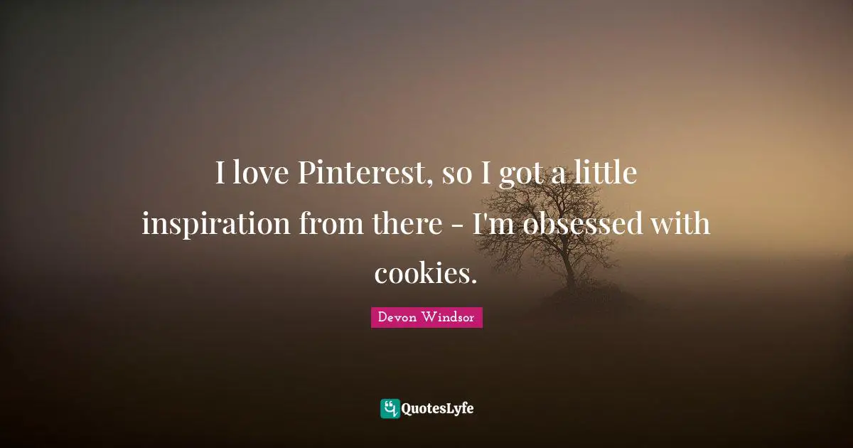 I love Pinterest, so I got a little inspiration from there - I'm obsessed with cookies.