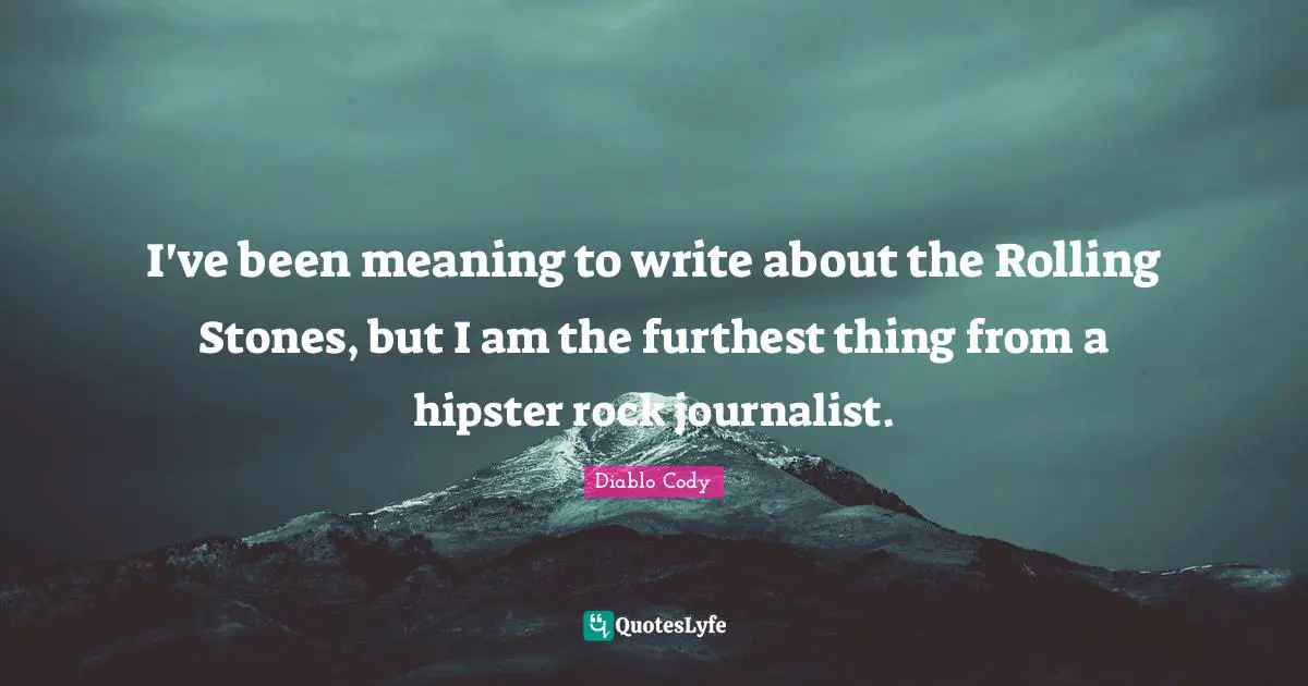 I've been meaning to write about the Rolling Stones, but I am the furthest thing from a hipster rock journalist.