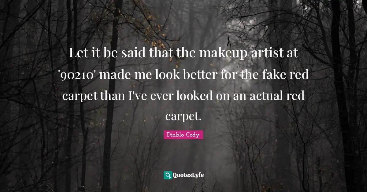 Let it be said that the makeup artist at '90210' made me look better for the fake red carpet than I've ever looked on an actual red carpet.