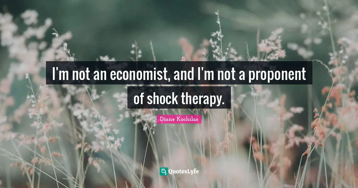 I'm not an economist, and I'm not a proponent of shock therapy.