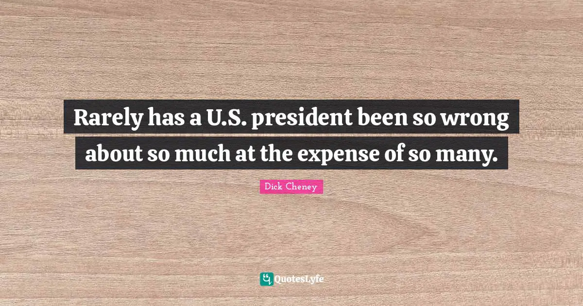 Rarely has a U.S. president been so wrong about so much at the expense of so many.