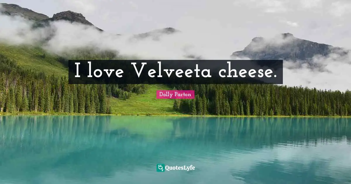 I love Velveeta cheese.