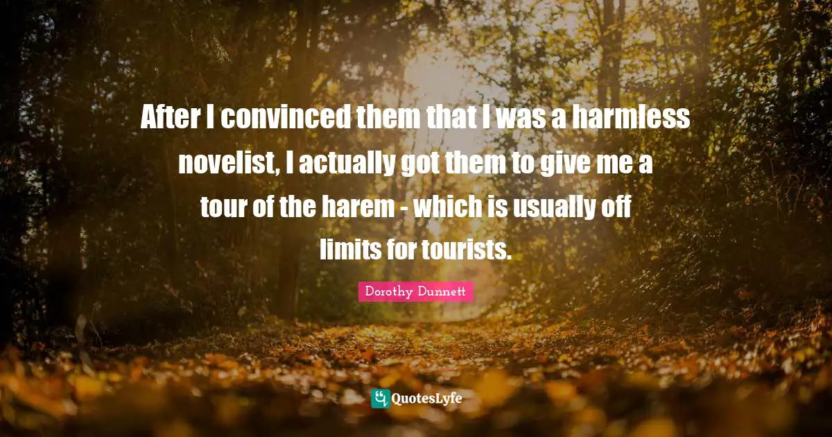 After I convinced them that I was a harmless novelist, I actually got them to give me a tour of the harem - which is usually off limits for tourists.