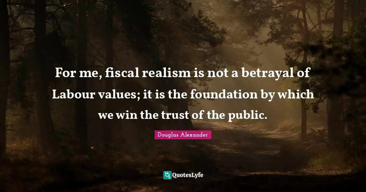 For me, fiscal realism is not a betrayal of Labour values; it is the foundation by which we win the trust of the public.