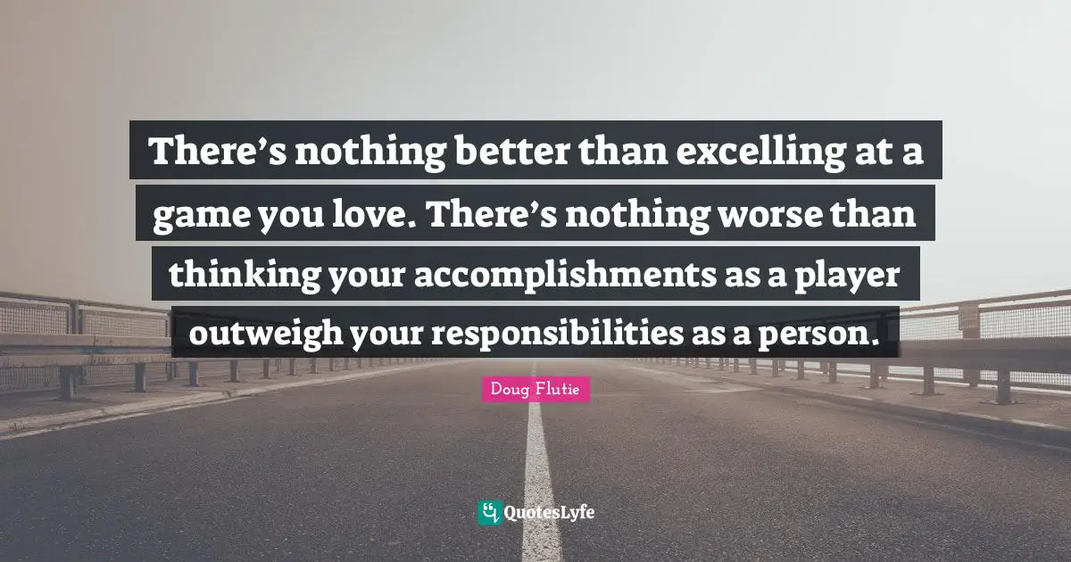 There’s nothing better than excelling at a game you love. There’s nothing worse than thinking your accomplishments as a player outweigh your responsibilities as a person.