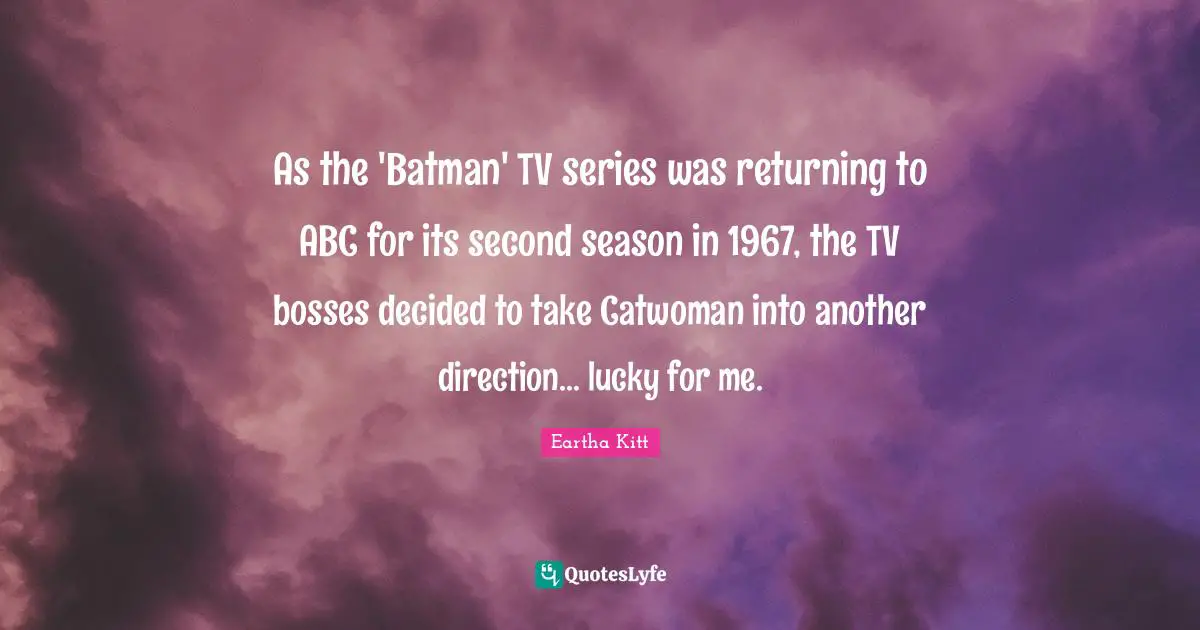 As the 'Batman' TV series was returning to ABC for its second season in 1967, the TV bosses decided to take Catwoman into another direction... lucky for me.